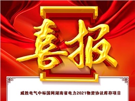 威勝電氣中標國網湖南省電力2021物資協(xié)議庫存項目