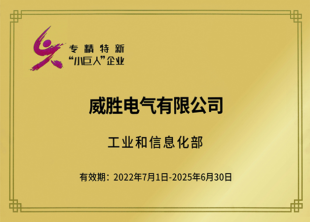 國(guó)家專精特新小巨人企業(yè)